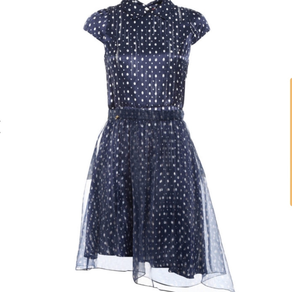Manila Grace Organdie Over Skirt Dress